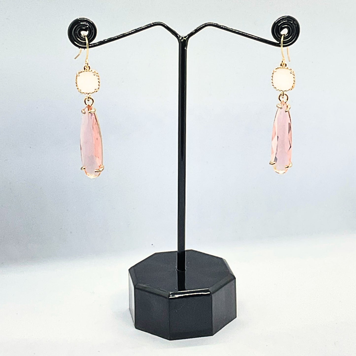 White Peach Earrings