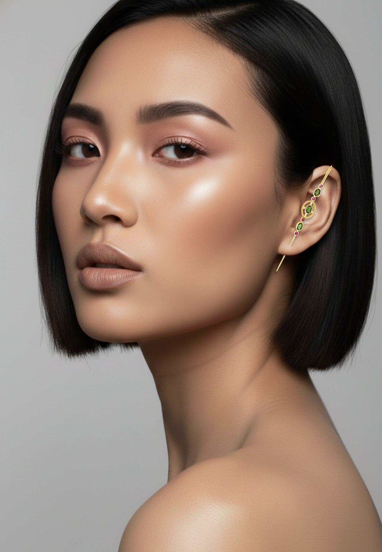 Flora 925 Silver with Gold Plated Earpins