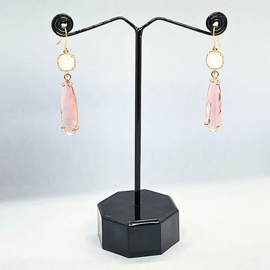 White Peach Earrings