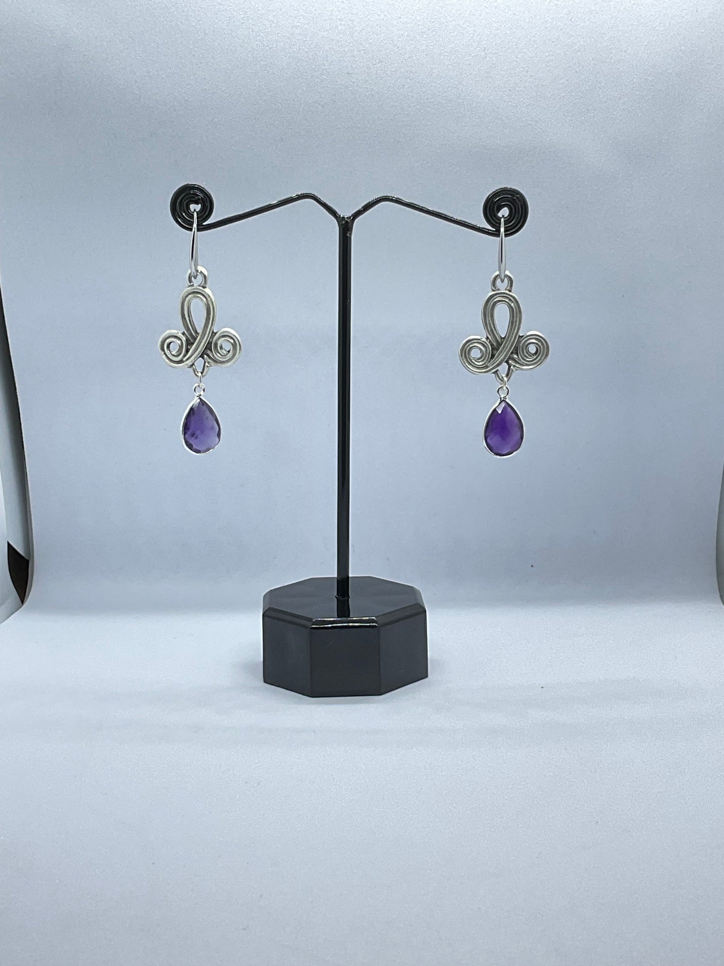 Labrodoite Silver Plated Earrings