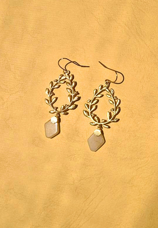 Flora Red Aventurine Earring