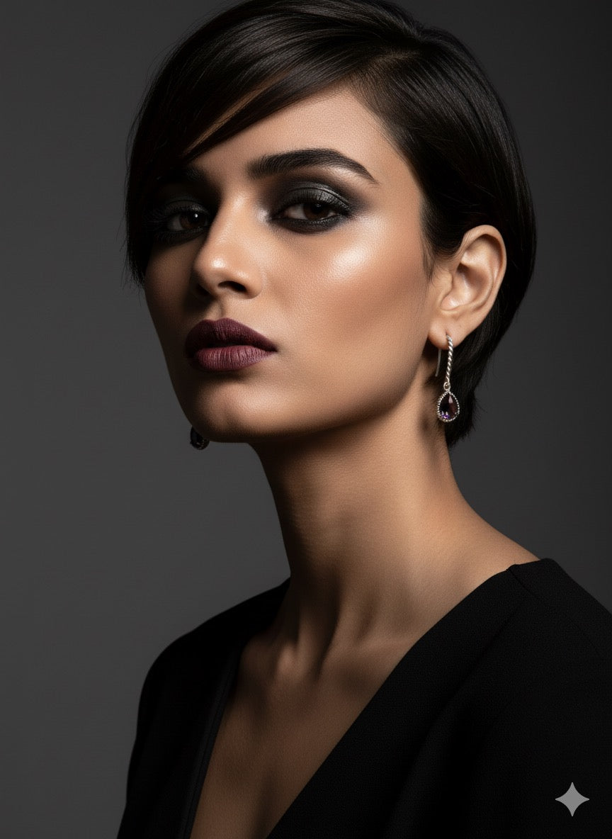 Amethyst Drop Earrings