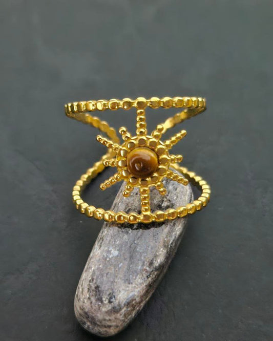 Tiger eye stone rings